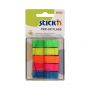Zakładki indeksujące na podajniku Stick'n 45x12mm, 200szt neon - 2